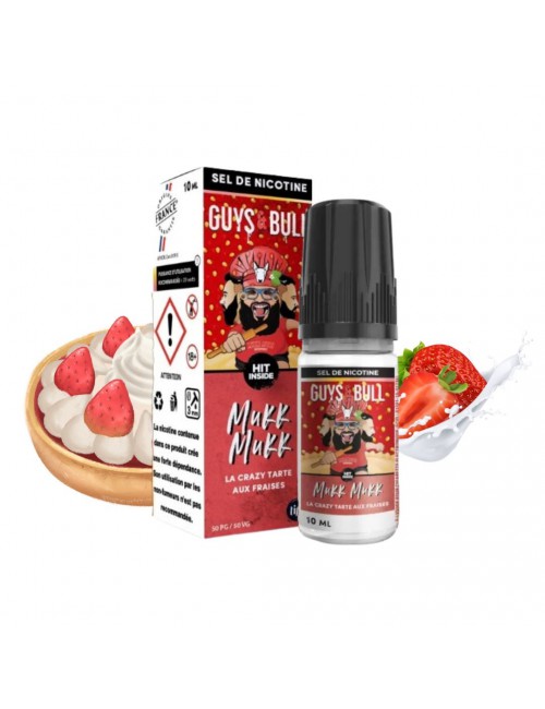 Mukk Mukk Sels de Nicotine Crazy Tarte aux Fraises 10ml