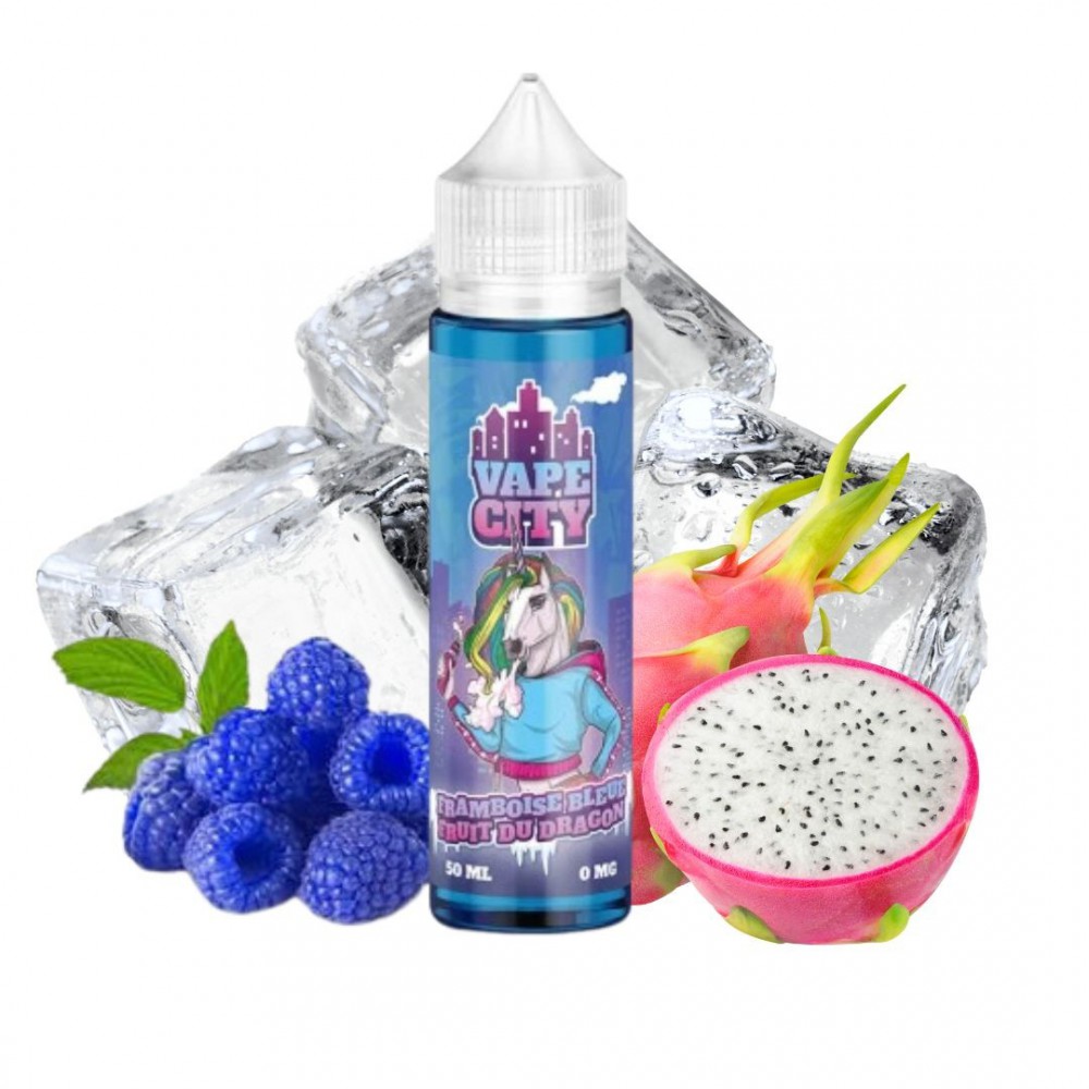 E-Liquide Framboise Bleue Fruit du Dragon 50ml - Vape City