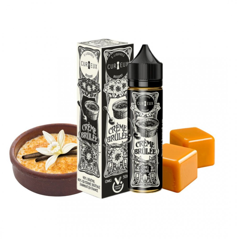 E-liquide Crème Brulée 50ml - Curieux