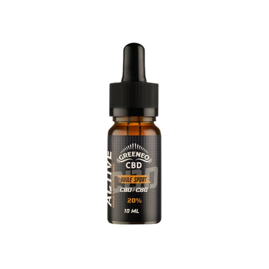 Huile de CBD/CBG Active 20% 10ml - Greeneo