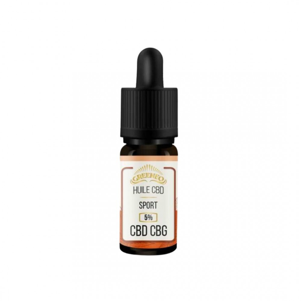 Huile de CBD/CBG Sport 5% 10ml - Greeneo