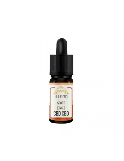 Huile de CBD/CBG Sport 5% 10ml - Greeneo