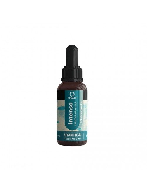 Huile de CBD Intense Menthe Glaciale 10% 10ml - Novaloa