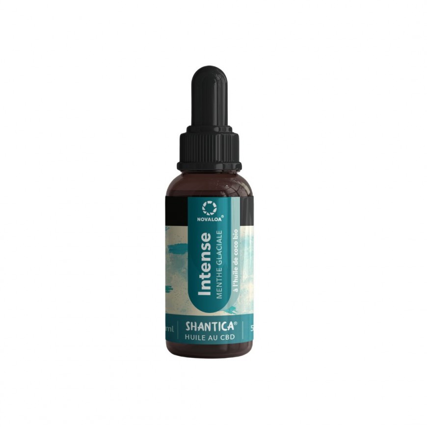 Huile de CBD Intense Menthe Glaciale 10% 10ml - Novaloa