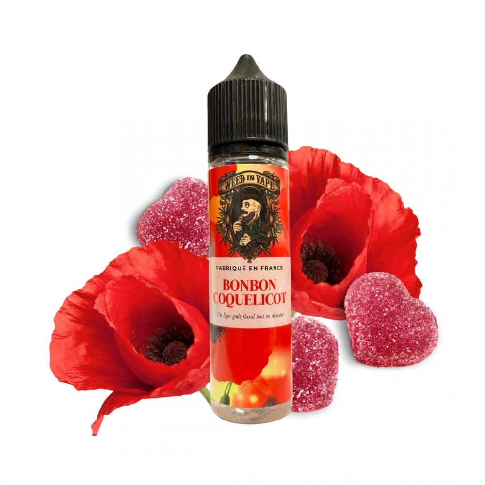 E-Liquide Bonbon Coquelicot 50ml - Weed in Vape