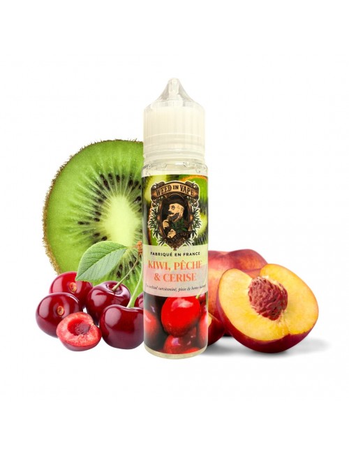 E-Liquide Kiwi Pêche Cerise 50ml - Weed in Vape