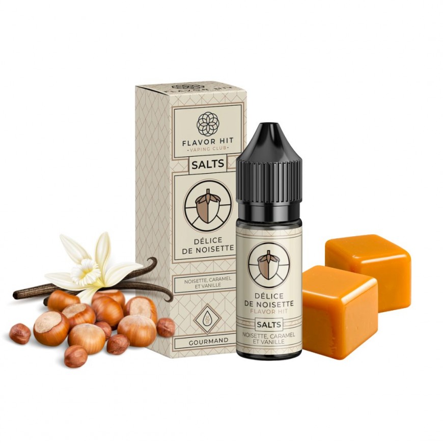 E-Liquide Délice de Noisette Sel de Nicotine 10ml - Flavor Hit