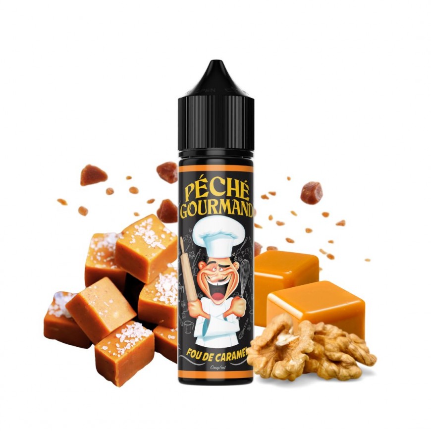 E-Liquide Péché Gourmand Fou de Caramel 50ml - O'Jlab