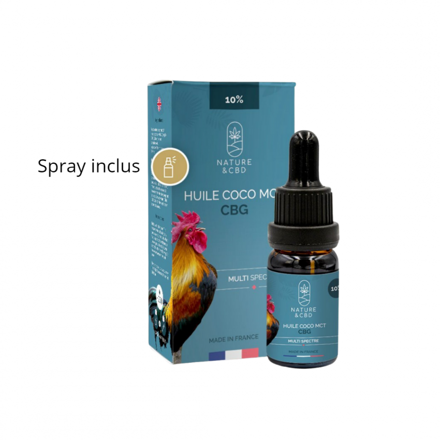 Nature & CBD Huile Coco MCT CBG 10% 10ml