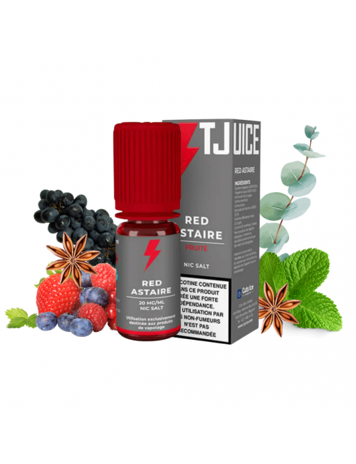 TJuice Red Astaire Fruité Sels de Nicotine 10ml